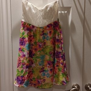 Eclipse strapless dress